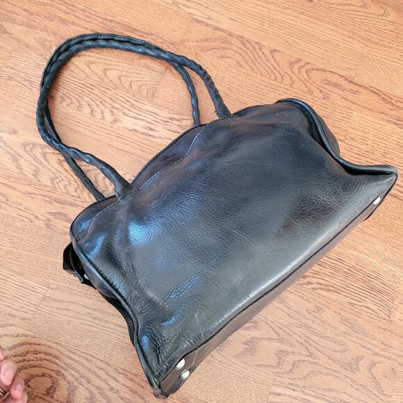 Patricia Nash Black Purse Metal Studs - Picture 4 of 6